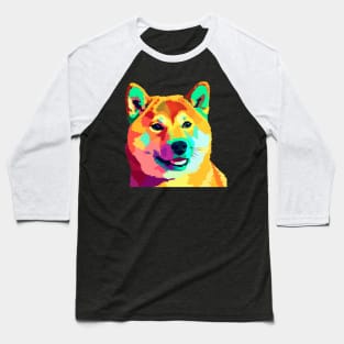 Shiba Inu Pop Art - Dog Lover Gifts Baseball T-Shirt